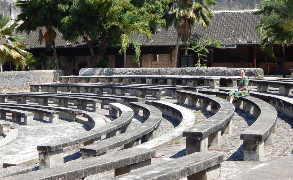 Im Amphitheater vom Old Fort in Sansibar Stadt Stone Town